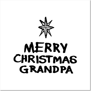 Merry Christmas Grandpa Posters and Art